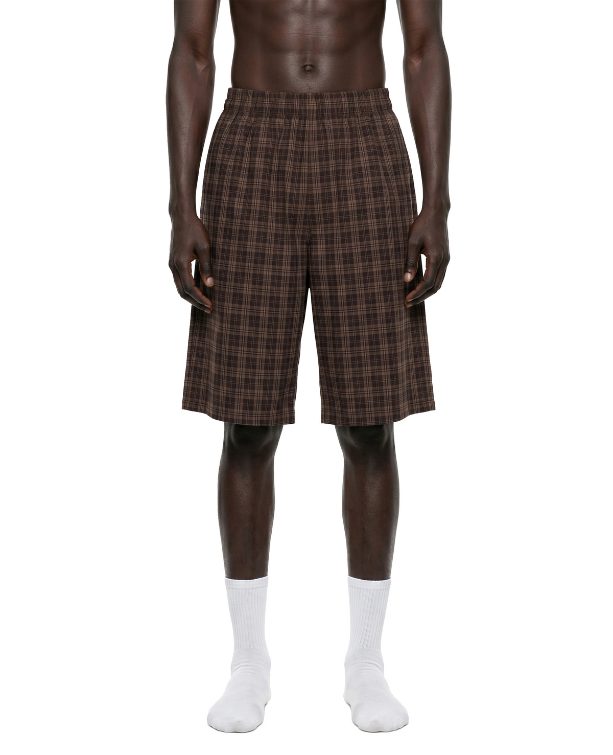 Espresso Plaid Shorts