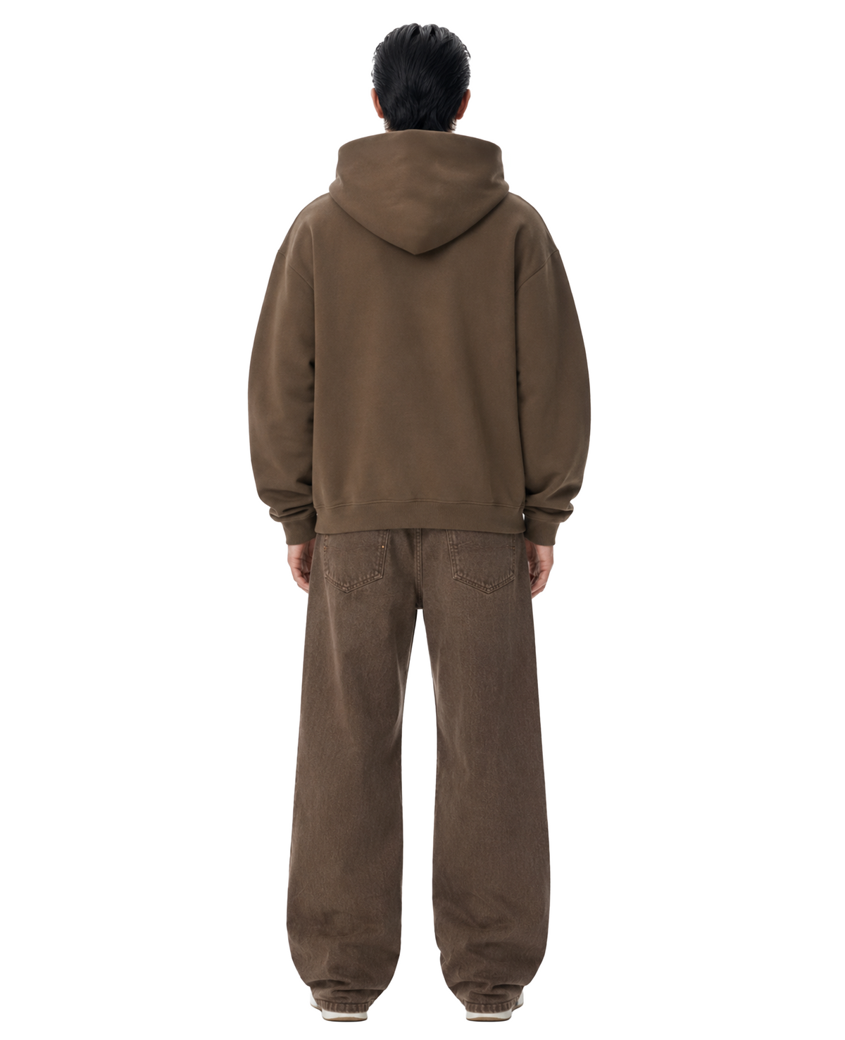 450 Gsm Brown Shape Changing Hood Hoodie